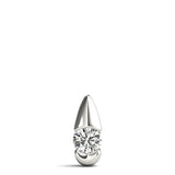 Diamond-Cut Teardrop Necklace