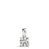 Natural Round Solitaire Diamond Pendant Without Chain
