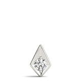 Pendentif collier en diamant rond de forme triangulaire, de pureté D-VVS, cultivé en laboratoire.