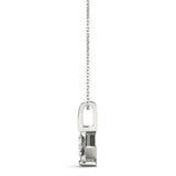 Lab-Grown D-VVS Princess-Cut Diamond Necklace Pendant For Women