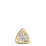 0.20 Ct To 2.00 Ct Natural Round Shape Diamond Triangle Pendant Without Chain