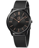 CK Calvin Klein Minimal Black Mesh Strap Mens
