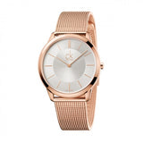 Calvin Klein Minimal K3M21626 Men’s Watch – PVD Rose-Plated Case, Silver Dial