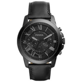Fossil Grant Men’s Chronograph Watch – Black PVD Stainless-Steel Case & Bracelet