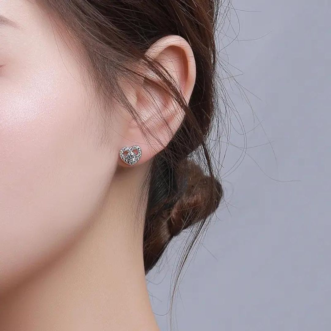 0.13Ct Lab Grown Diamond White Gold Tiny Studs Everyday Wear Earring