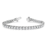 5.00ct Natural Diamond Tennis Bracelet – Round Cut | Gold & Platinum