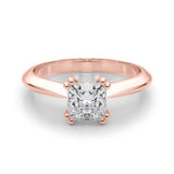 IGI-Labor-gezüchteter Kissen-Diamant-Verlobungsring mit doppelter 4-Krappen-Fassung, Farbe D, Reinheit VVS