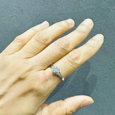 bezel set diamond ring