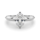 IGI Lab-Grown Oval Diamond Solitaire Engagement Ring 0.20-2.0 Carat white gold