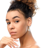 Princess Solitaire Ohrhänger mit im Labor gezüchteten Diamanten in Gelbgold