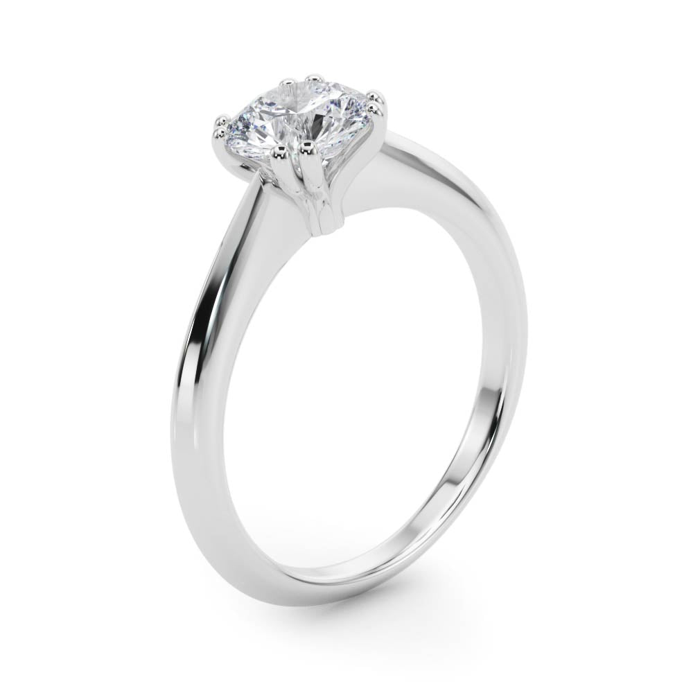 Round Cut Diamond Solitarie Engagement Ring