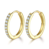 0.09Ct Lab Grown Diamond Huggie Studs Earrings in Gold