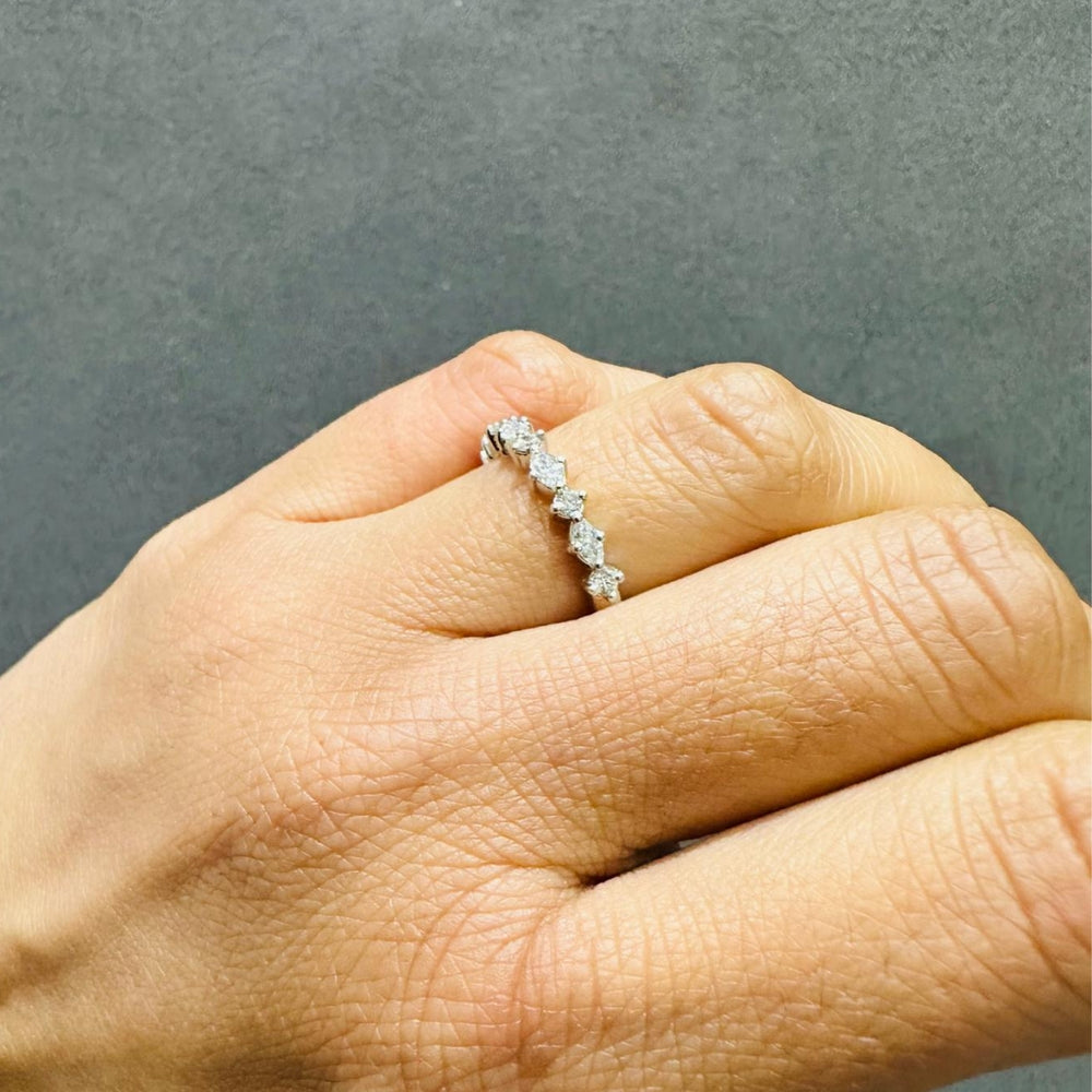 platinum lab diamond wedding ring