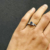 prong set gemstone ring