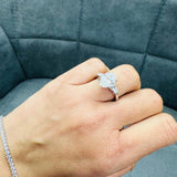 lab grown trilogy ring