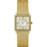 GUESS Women's Watch W0826L2 – Stainless Steel, White & Gold-Tone.