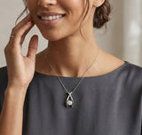 Diamond Pendant Necklace | Lab Grown Diamond 4-Prong Pendant For Women