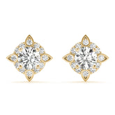 0.75-1.75ct Diamond Stud Earrings in Gold & Platinum