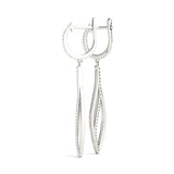 0.33ct Marquise Diamond Drop Earrings in Gold & Platinum