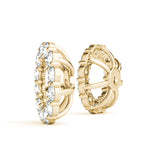 0.75-1.0ct Round Diamond Stud Earrings in Gold & Platinum