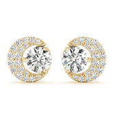0.75-2.0ct Round Diamond Stud Earrings in Gold & Platinum