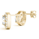0.75-2.0ct Round Diamond Stud Earrings in Gold & Platinum
