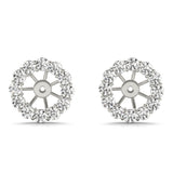 1.0-1.5ct Round Diamond Stud Earrings in Gold & Platinum