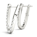 0.5-1.25ct Teardrop Diamond Hoop Earrings in Gold & Platinum
