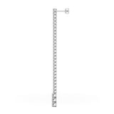 2.00ct Bar Diamond Drop Earrings in Gold & Platinum