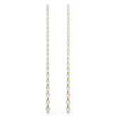 4.5ct Bar Diamond Drop Earrings in Gold & Platinum