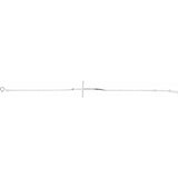 Imitation Diamond Round Accented Sideways Cross Bracelet In Set