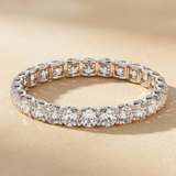 Lab Diamond Eternity Ring Platinum Claw Set 1.00ct G/VS