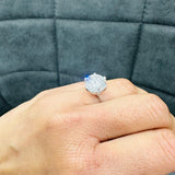 lab diamond solitaire round cut diamond ring