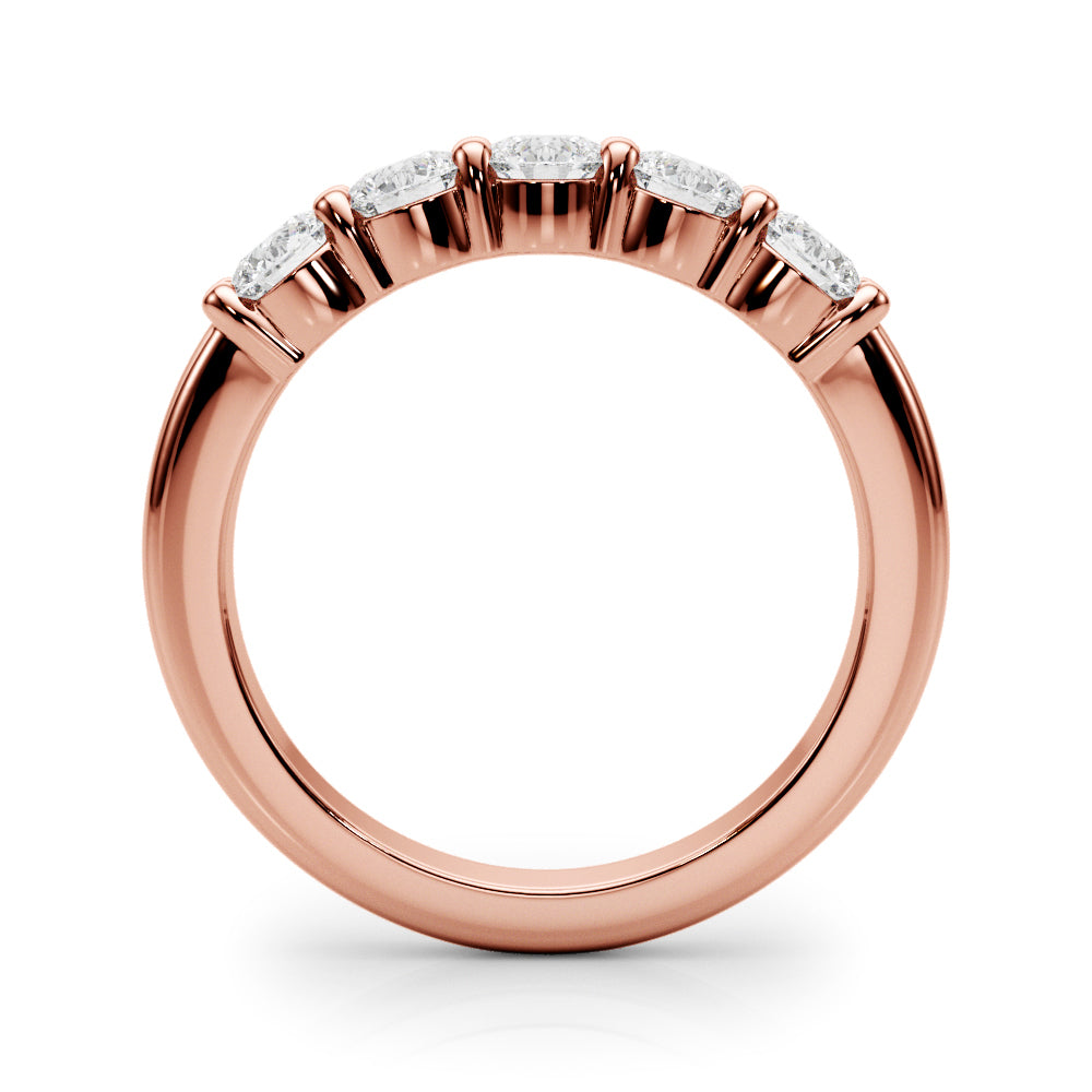 5-Stone Lab-Grown Diamond Ring – Timeless Symbol of Love with Brilliant DE Color, VVS Clarity Diamonds in an Elegant Shared U-Prong Setting
