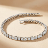 0.57ct Lab Grown Diamond Illusion Set Classic Tennis Bracelet in 925 Sterling Silver