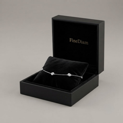 0.70 Ct D-E/VS Lab Grown Diamond Everyday Bracelet 9k White Gold Ready To Ship