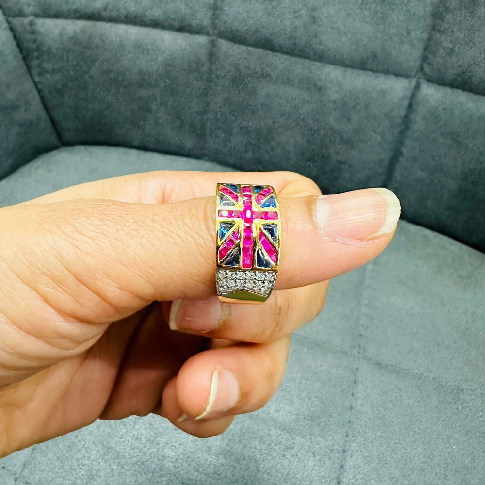 uk flag ring