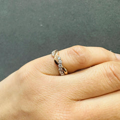 modern diamond band