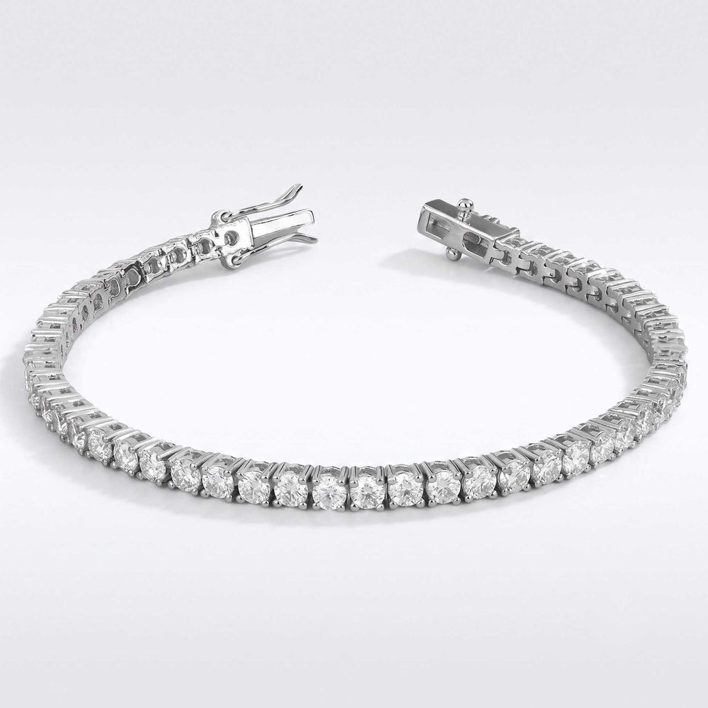 4ct white gold diamond tennis bracelet proposal gift