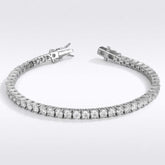 4ct white gold diamond tennis bracelet proposal gift