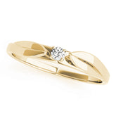 Prong Set Half Eternity Ring in Gold & Platinum