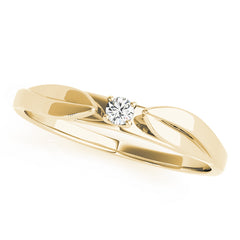 Prong Set Half Eternity Ring in Gold & Platinum