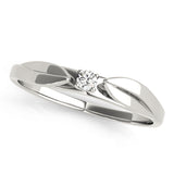 Prong Set Half Eternity Ring in Gold & Platinum
