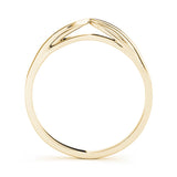Split Shank Curved Wedding Bands Gold