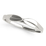 Split Shank Curved Wedding Bands Gold