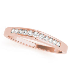 Channel Set Half Eternity Ring in Gold & Platinum
