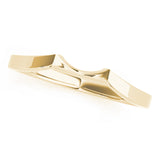 Curved Wedding Gold Band
