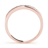Prong in Channel Half Eternity Ring in Gold & Platinum