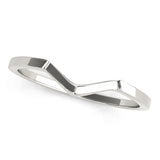 Curved Wedding Gold Band