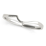 Curved Wedding Gold Band